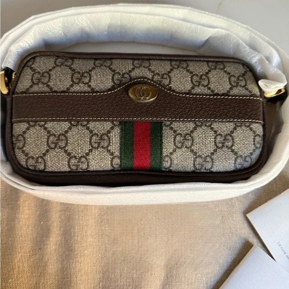 NEW Gucci Mini Ophidia GG Shoulder Bag - Picture 2 of 13